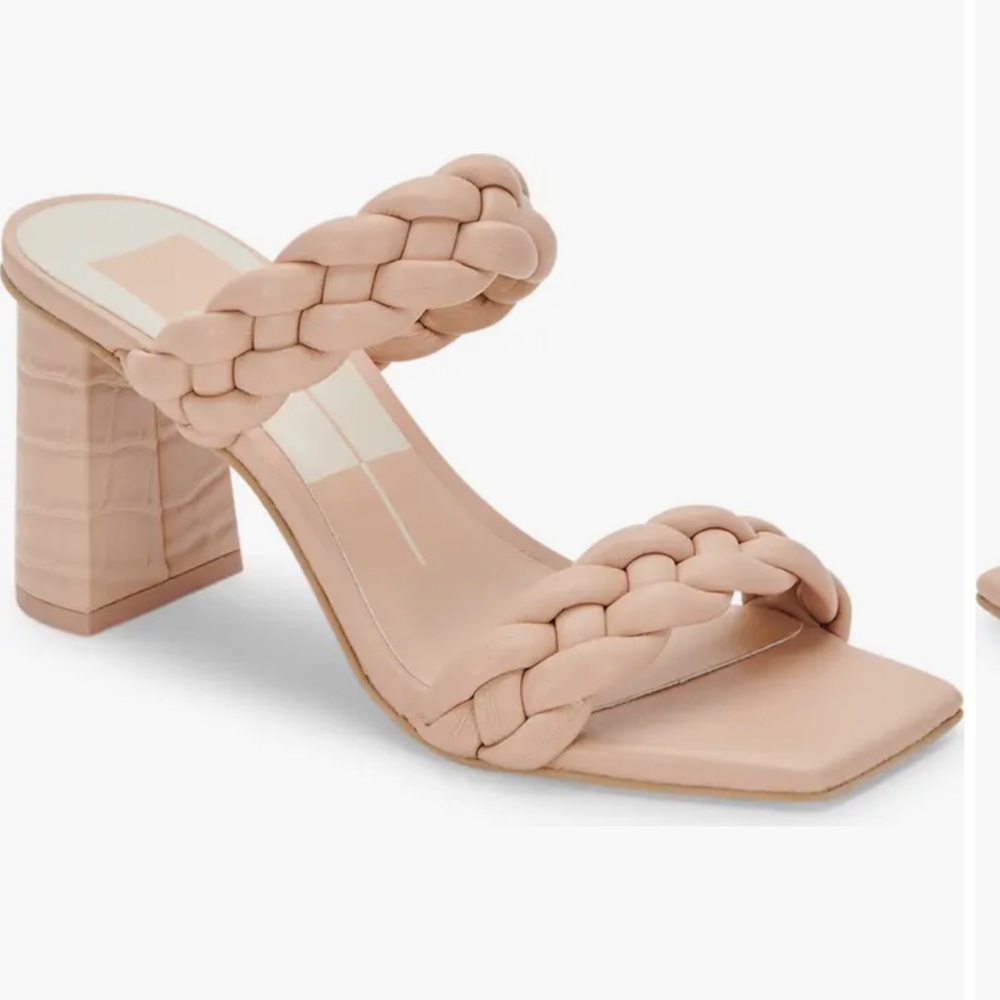 Dolce Vita Paily Braided Heels in Stella Cream